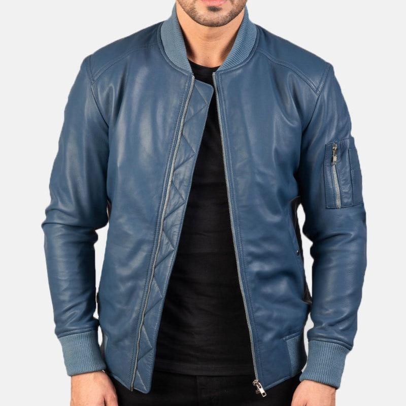 Leather Bomber Jacket
