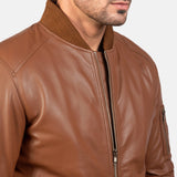 bomber leather jacket