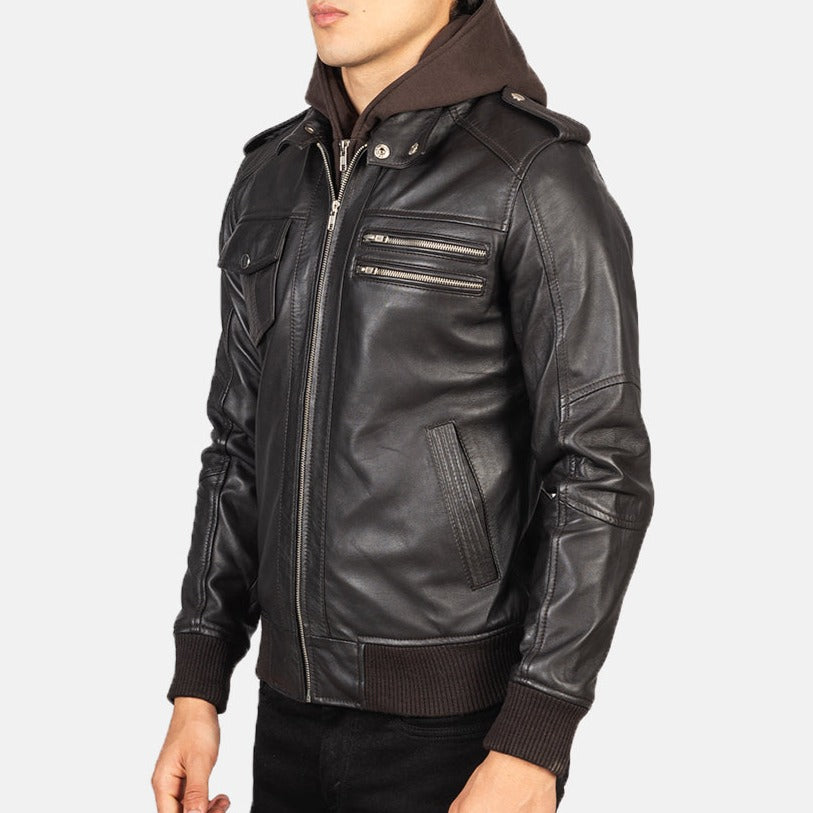 Bomber leather Jacket
