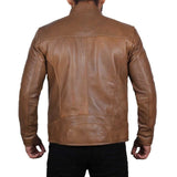 Brown leather jacket mens