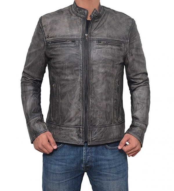 Distress Leather Jackets for Men