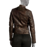 Quilted leather jacket