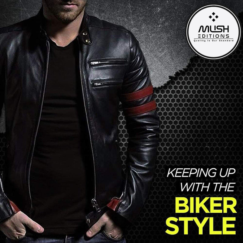Biker Genuine Leather Jacket - Leather Jacket