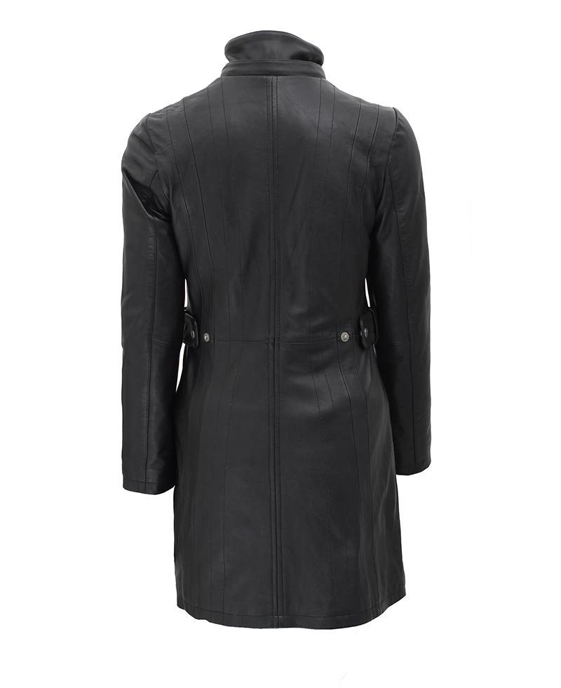 Long leather coat