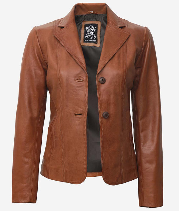 Leather Blazer for Women
