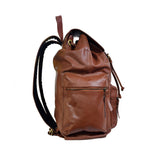 Vintage Brown Leather Backpack