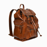 Stylish Tan Leather Backpack