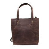 Dark Brown Leather Tote Bag