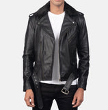 Black Leather Biker Jacket