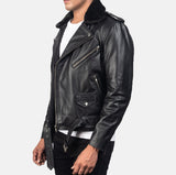 Black Leather Biker Jacket