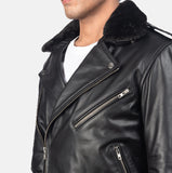 Black Leather Biker Jacket