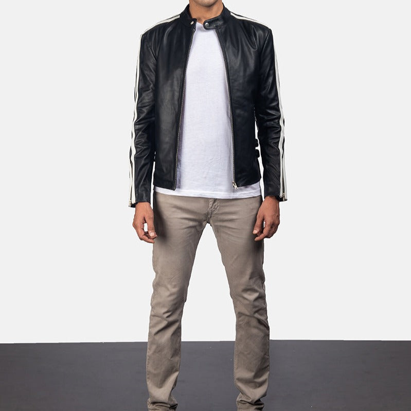 Black Leather Biker Jacket