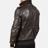 bomber leather jacket
