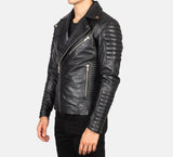 Biker leather jacket for men