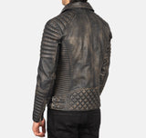 Distressed Leather Jacket