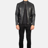 Black Leather Biker Jacket