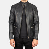 Leather Biker Jacket mens