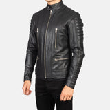 Black Leather Biker Jacket