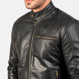 Black Leather Biker Jacket