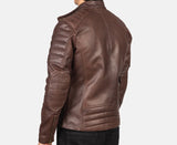 Men's real Leather Biker Jacket
