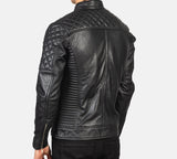 Quilted Fitted Premium Motorcycle Leather Jacket