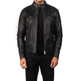 Black Leather Biker Jacket