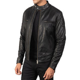 Black Leather Biker Jacket