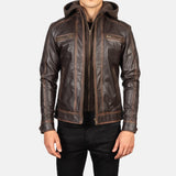 Vintage Brown Leather Jacket