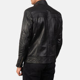 Black Leather Biker Jacket