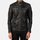 Black Leather Biker Jacket