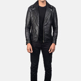 Black Leather Biker Jacket