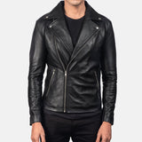 Black Leather Biker Jacket