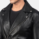 Black Leather Biker Jacket