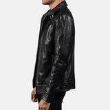 Black Leather Biker Jacket