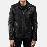 Black Leather Biker Jacket