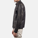  Brown Leather Biker Jacket