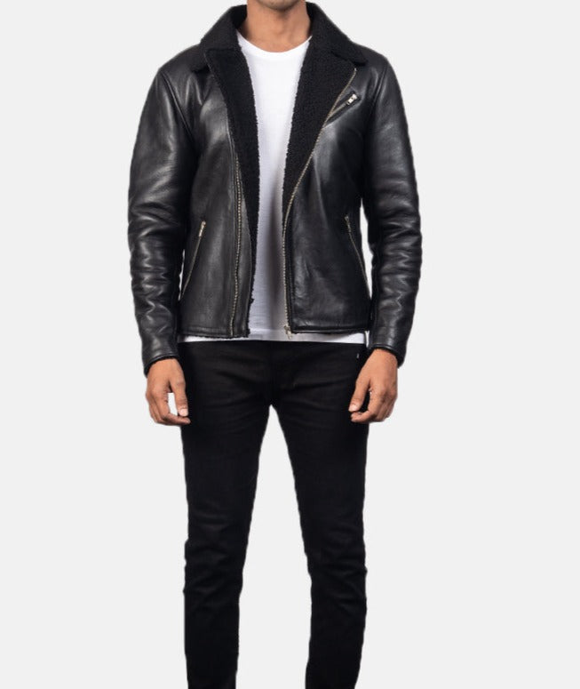 Shearling leather jacket 