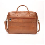 Executive Leather Laptop Bag in Tan