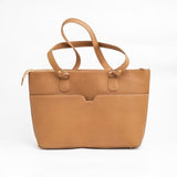 Women's Leather Tote Bag in French Beige