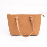 Women's Leather Tote Bag in French Beige