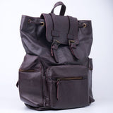 Leather Backpack in Chestnut Color