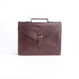 Midnight Brown Leather Laptop Bag