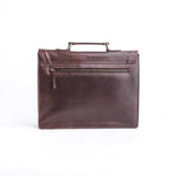 Midnight Brown Leather Laptop Bag