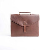 Tan Brown Leather Laptop Bag