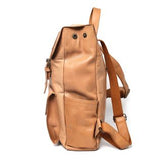 Biege Leather Backpack