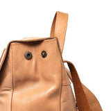 Biege Leather Backpack