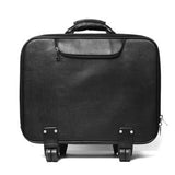 Leather Trolley Bag in Black