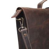 Dark Brown Leather Shoulder Bag