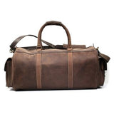 Dark Brown Leather Duffle Bag