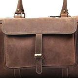 Dark Brown Leather Duffle Bag